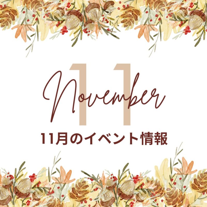 11月イベント情報(国さんページと合わせてアップ)